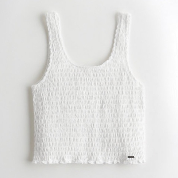 hollister smocked top